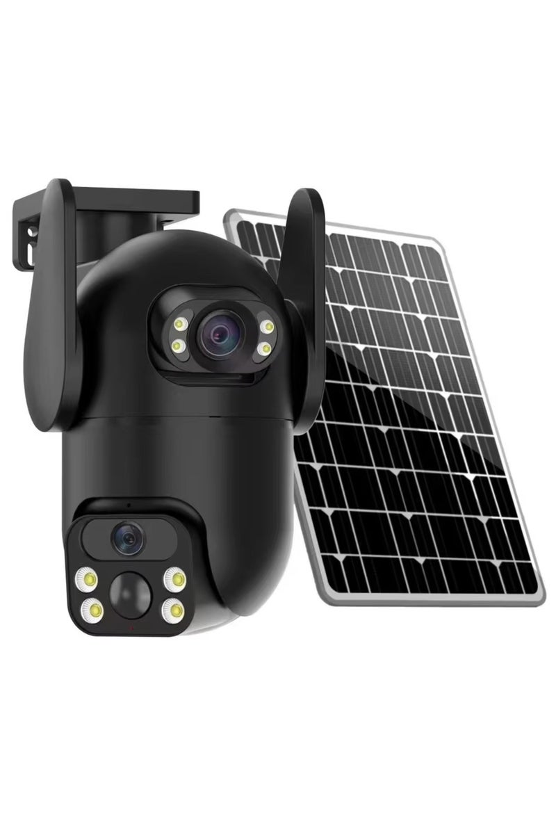 DIGI CORE CCTV Camera For Home 6MP Dual Lens Camera Outdoor Security Camera System For Home & Indoor-Outdoor IP Cameras  (SIM Internet Working Only) With Different Modes 360 Wireless Camera With V380 Pro App Control Built-In Microphone And Speaker Human Detection Solar PTZ Security Cameras, 4G Network Supported Two Way Audio, Night Vision, Intelligent Solar Energy Alert PTZ Camera IP66 Waterproof Camera With 64GB SD Card - Image 4