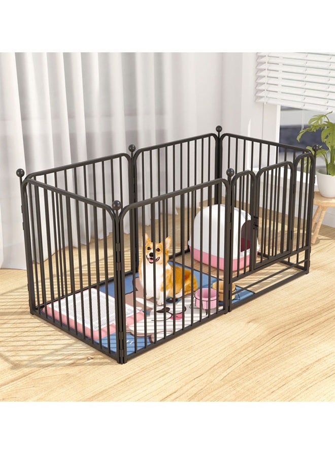 KLNAMAEAAN Heavy Duty Luxury Open Foldable Pet Cage with and Door 6 piece Fence  - Image 1