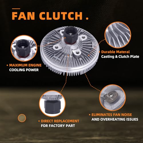 TOPAZ 2786 Automotive Fan Clutch Compatible with 1996-2011 Cadillac Chevy GMC Oldsmobile 4.3 4.8L 5.3L 5.7L 6.0L - Image 4