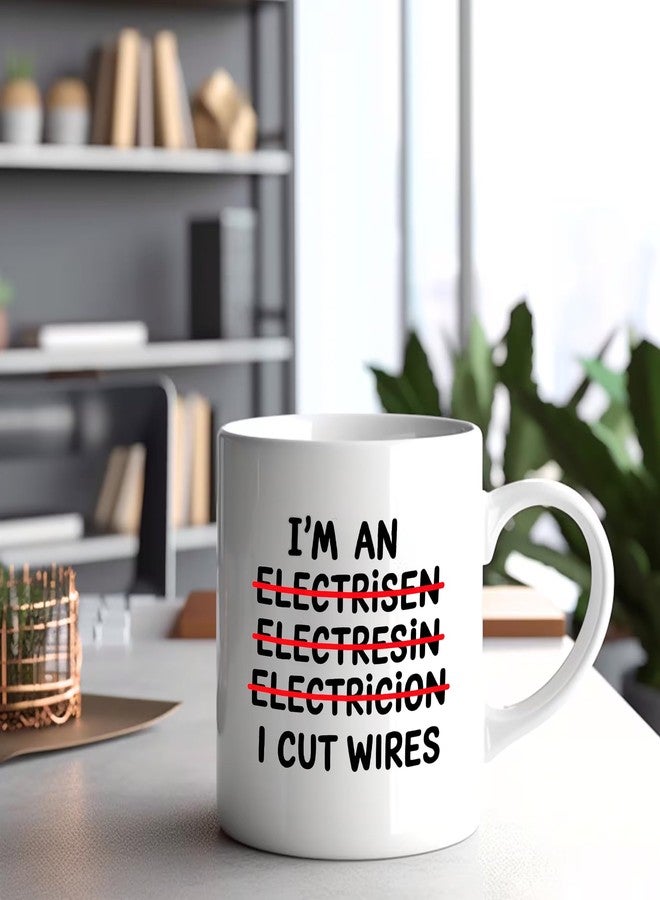 Panvola I’m An I Cut Wires Electrician Gifts Electrical Engineer Gifts Funny Engineering Electrician Lineman Novelty Drinkware Ceramic Coffee Mug 11 oz White - Image 5