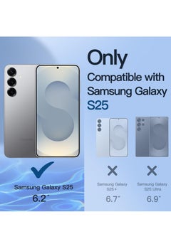 Houmt Samsung Galaxy S25 Case Cover Magnetic Car Mount Phone Case Finger Grip holder Phone Cover For Samsung Galaxy S25 6.2-inch  - Image 2