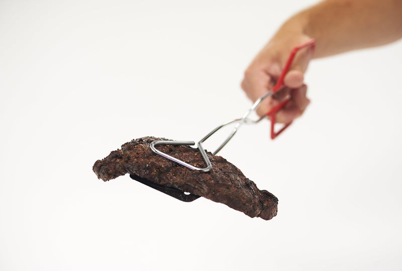 GrillPro جرل برو 40730 ملعقة/ملاقط مطلية بالكروم 2 في 1، فضي - Image 2