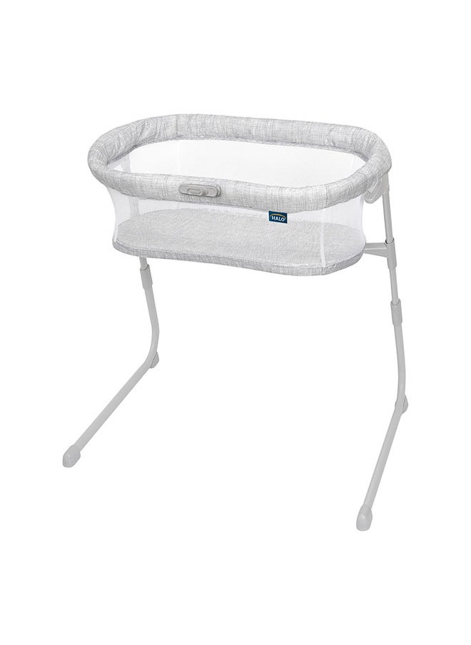 Halo Baby Flex Bassinest, Adjustable Travel Bassinet, Easy Folding, Lightweight With Mattress And Carrying Bag, Heather Weave  - Image 1