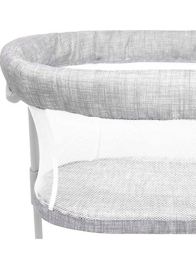 Halo Baby Flex Bassinest, Adjustable Travel Bassinet, Easy Folding, Lightweight With Mattress And Carrying Bag, Heather Weave  - Image 3