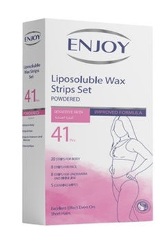ENJOY Hair Removal Wax Strips for Sensitive Skin 41pcs  - Image 1