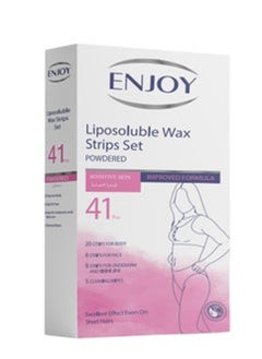 ENJOY Hair Removal Wax Strips for Sensitive Skin 41pcs  - Image 2