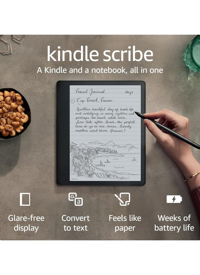 AMAZONPRO - Kindle Scribe 64 GB - 10.2” 300 ppi Paperwhite Display, Convert Notes To Text & Share, Includes pp Premium Pen - Image 1