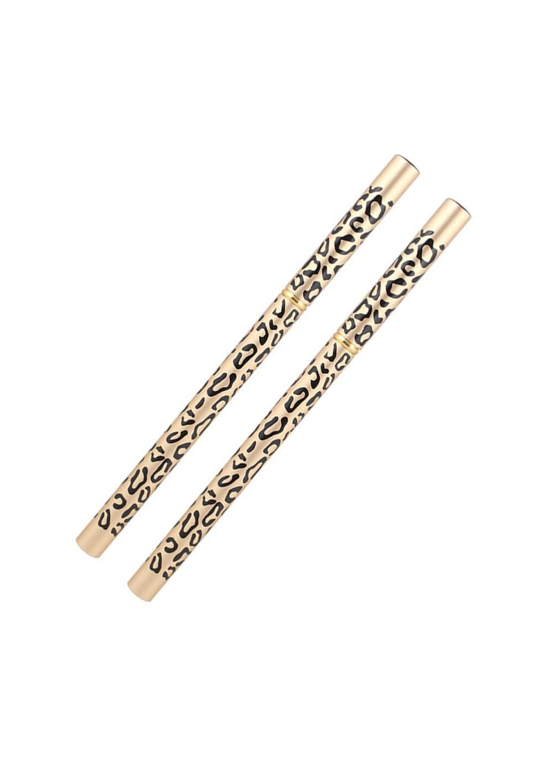 Beaupretty - 2pcs Eyebrow Pencil with Brush,Drawing Eye Brow Long Lasting Waterproof Eyebrow Pencil Double-end Professional Eyebrow Pens Eyebrow Pencil for Girls Ladys Women (Dark Coffee) - Image 1