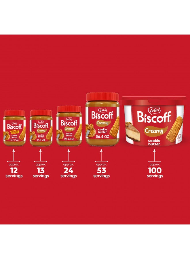 Lotus Lotus Biscoff, Cookie Butter Spread, Creamy, non GMO + Vegan, 14.1 oz, Pack of 8 - Image 2