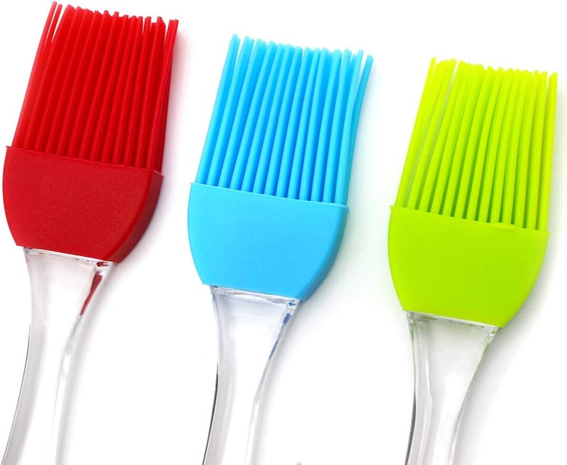 Silcony 7" Silicone Basting Pastry Brush - Perfect for Oil Butter Spread, Marinades, Baste, BBQ, Grill, Cooking - BPA Free, Food Grade Material, Dishwasher Safe (3, 7 Inches) - Image 3