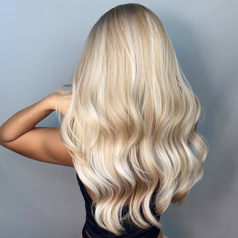 Long Curling Hair Wigs with Bangs Sexy Wavy Hair Wig with Hair Net Heat Synthetic for Women Cosplay Party Daily Use - Image 2
