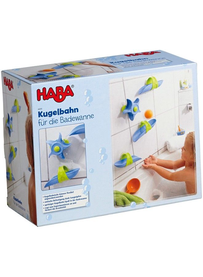 HABA Bathtub Ball Track 6 Piece Play Set Fosters Experimentation & Creativity For Ages 3 And Up - Image 1