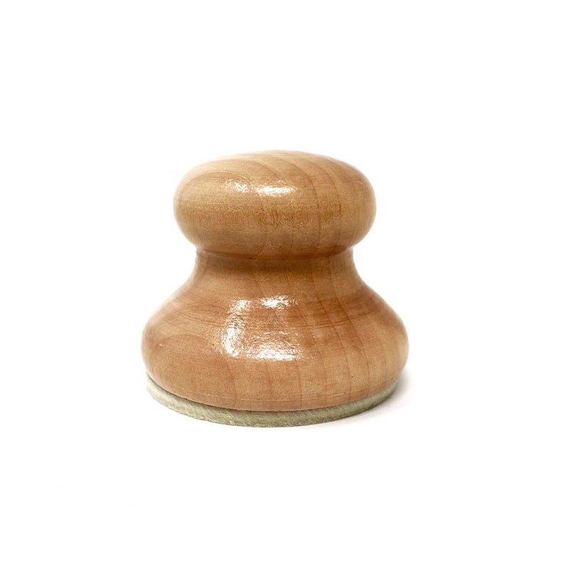 Artway Wooden Handheld Printmaking Baren  Large  70mm Diameter Brown