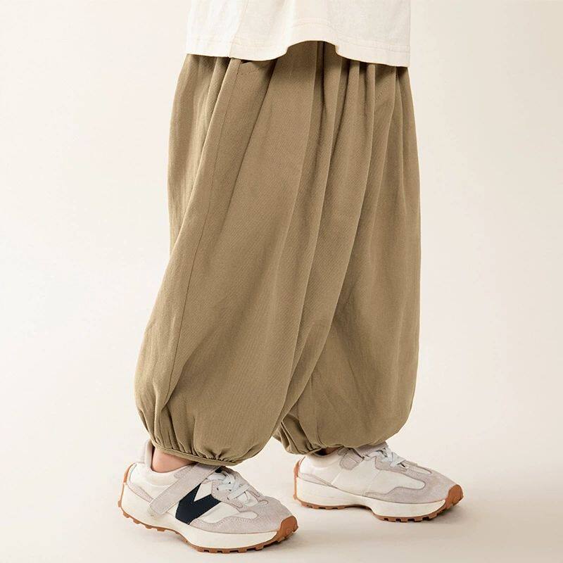 بنطلون هارم أطفال كوري ربيعي فضفاض كرتون - Image 1