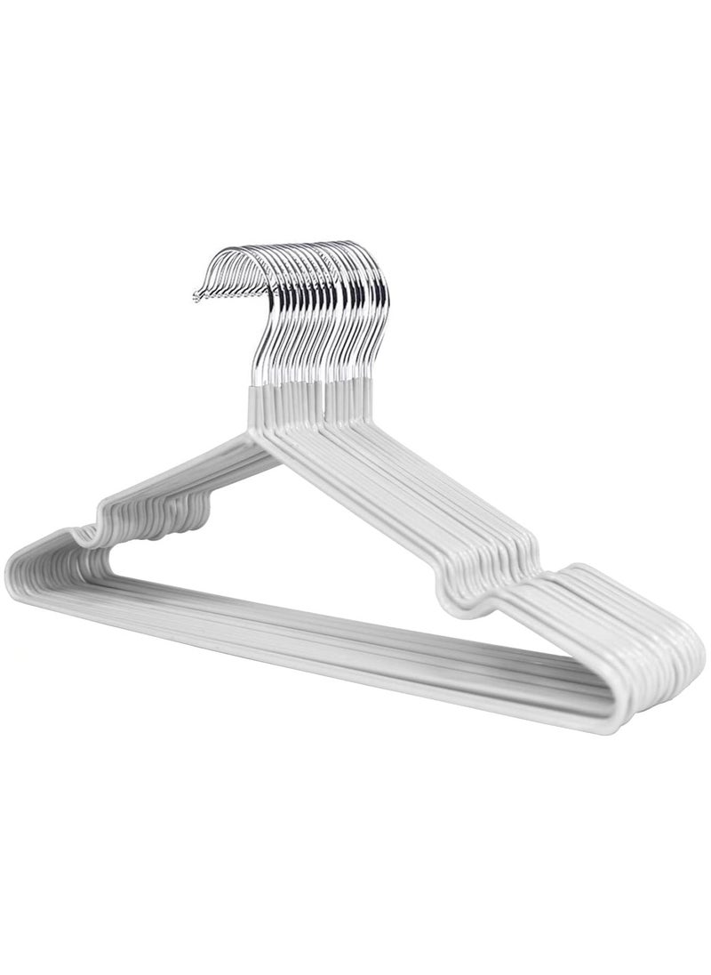 AXENTURE - 30-Pack Non-Slip Metal Hangers 40 CM (30 Pack, White) - Image 1