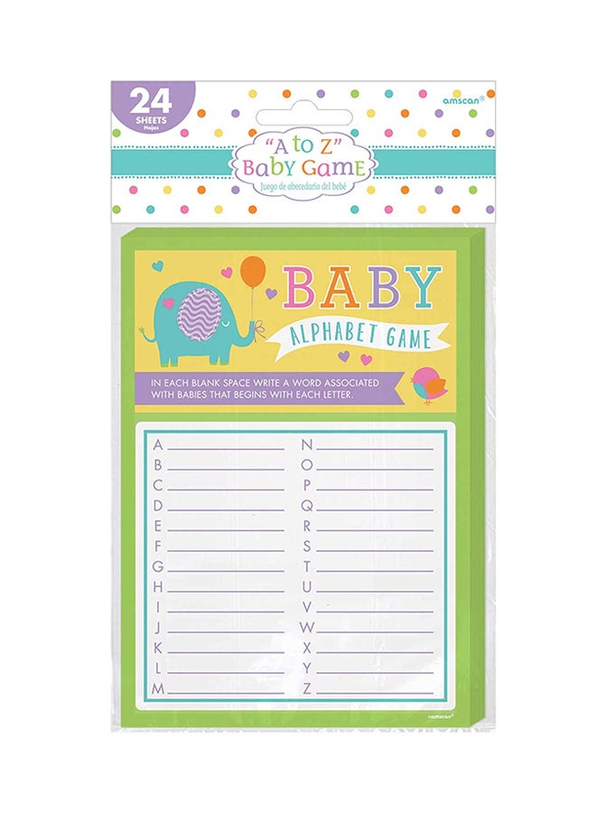 Amscan Baby Alphabet Game