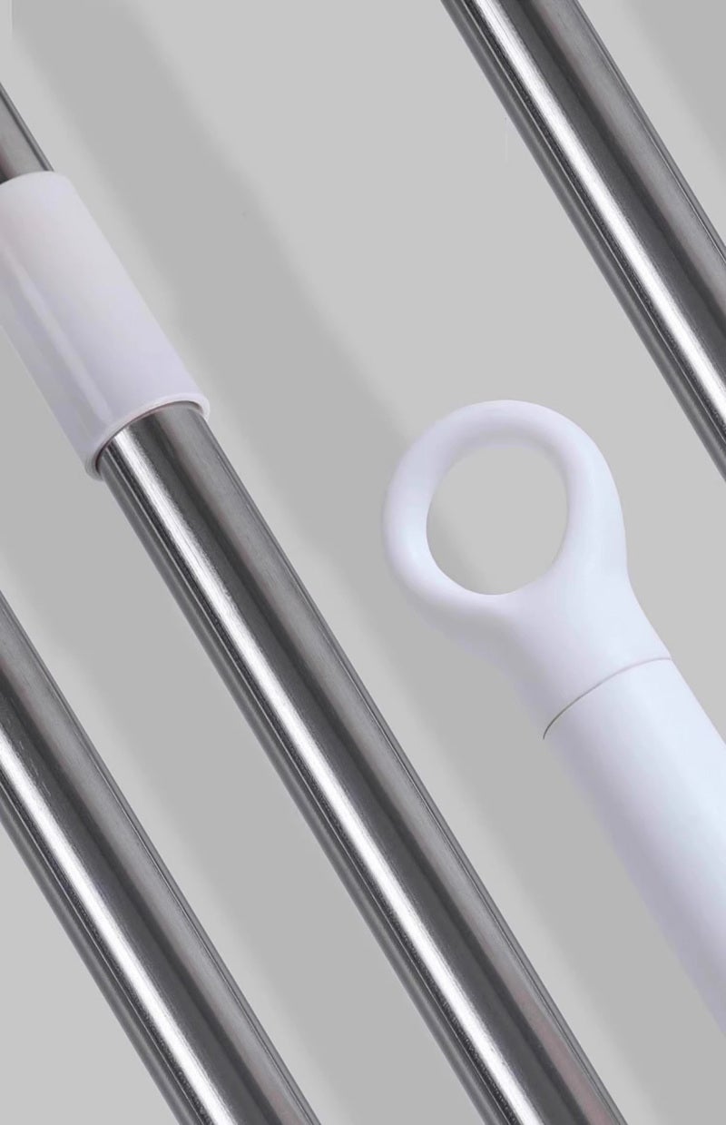 Multi-Functional Silicone Broom 135 Cm Long Pole 180° Swivel Head - Pet Hair Removal Cleaning Tool for Bathroom Wooden Floors Various Surfaces - Image 4