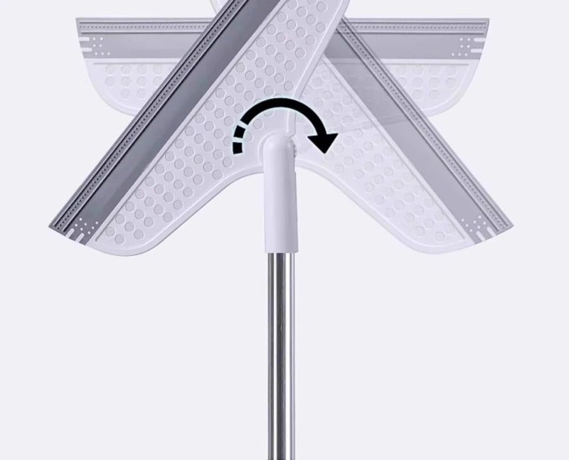 Multi-Functional Silicone Broom 135 Cm Long Pole 180° Swivel Head - Pet Hair Removal Cleaning Tool for Bathroom Wooden Floors Various Surfaces - Image 5