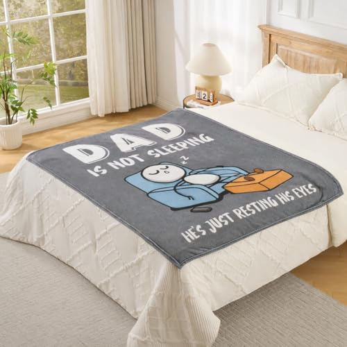 Lussena Thinking of You Gifts for Women Men – Get Well Blanket 50x60 Inch, Navy Flannel Comfort Hug Blanket, Sympathy Throw for After Surgery, Chemo, Illness, Recovery - Image 3