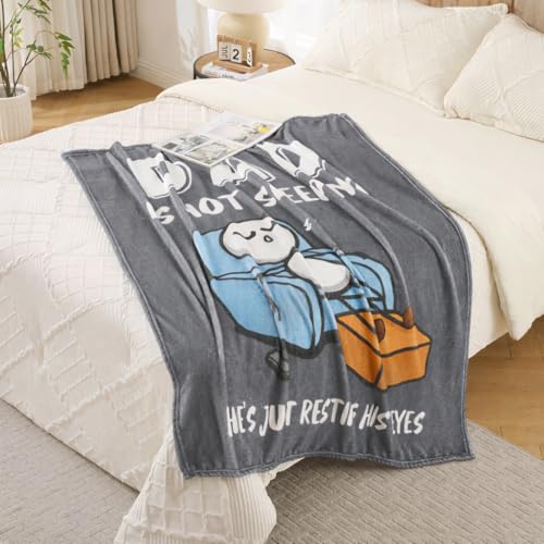 Lussena Thinking of You Gifts for Women Men – Get Well Blanket 50x60 Inch, Navy Flannel Comfort Hug Blanket, Sympathy Throw for After Surgery, Chemo, Illness, Recovery - Image 2