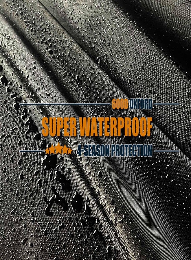 IC ICLOVER Firewood Log Hoop Cover, 24 Inch Outdoor Heavy Duty 420D Oxford Waterproof and Weather Resistant Patio Log Rack Cover,Wood Polyester Fabric Storage Holder Cover with Zipper - Image 3