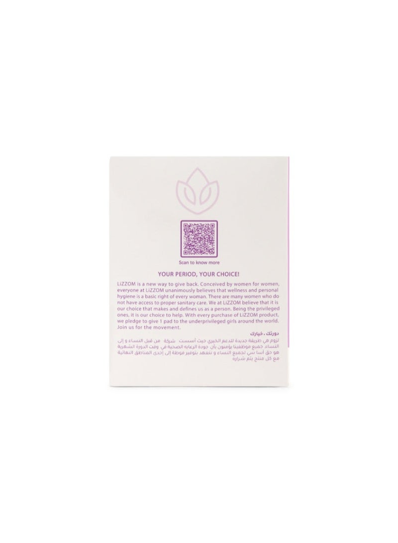 LiZZOM Organic THICK Xtra Large Sanitary Pads with Wings, Pack of 3 (30 Pads), Bamboo Top Sheet, Biodegradable Back Sheet - Image 3