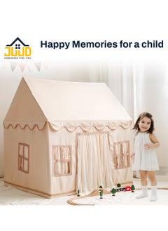 Juud Large Kids Tent House with Star Lights,2 Flags Toddler Play Tent for Girls & Boys Age 3-10 Perfect for Birthday Party Decorations & Kids Room Playtime Indoor & Outdoor Princess Castle  - Image 4