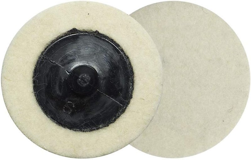 Benchmark Abrasives 2 Inch Sanding Discs Felt Quick Change Wool Buffing Pad for Drill & Die Grinder - Surface Conditioning Tool for Deburring, Polishing, Buffing Polishing Wheel for Drill - 10 Pack - Image 3