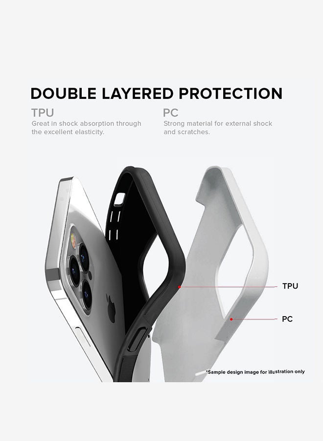 Stylizedd Tough Pro Series for Apple iPhone 13 Pro Case Dual Layer hybrid PC TPU Customized Mobile Cover Shield with inner TPU protection Matte Finish - Football Team - Saudi Arabia Player Name - Salem - Image 5