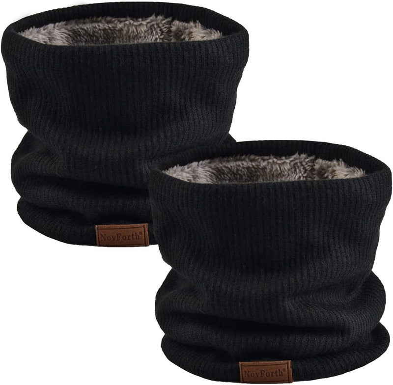 NovForth Winter Neck Warmer Men Ski, Neck Gaiter Face Scarf Women, Fleece Scarf for Men Gaiter Mask, Thick Windproof Scarves - Image 1