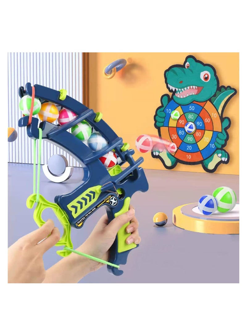 Dubkart Target Shooting Games Kids Toys, Safe Shooting Games Toys, 1 Dinosaur Bow and Arrow with 24 Sticky Balls for 4 5 6 7 8 9 Years Old Boys Girls Toy Set Gift (Dinosaur Shooting Games) - Image 1