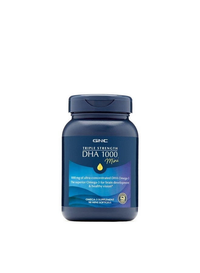 GNC Triple Strength Dha 1000 Mini 90 Mini Softgels For Join Skin Eye And Heart Health - Image 2