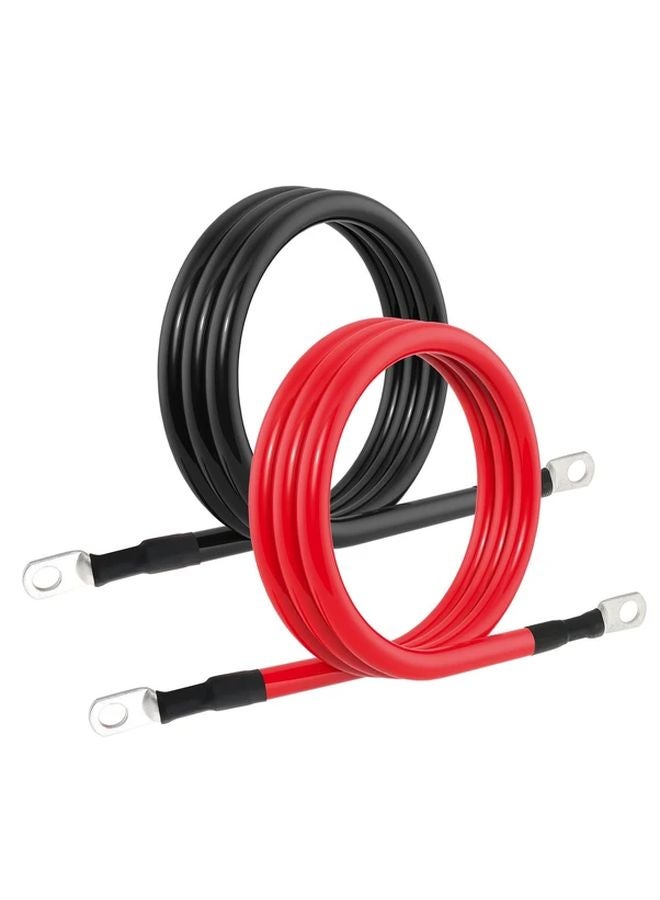 4 AWG Red Black Battery Cable Pure Copper Power Inverter Wire Set - Image 5