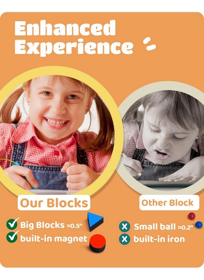 LiKee - Strong Magnetic Maze, Montessori Toys For 1 2 3 Years Old Boy Girl, Wodden Puzzle Develop Fine Motor Skills, Kids On Road Trip Travel Airplane Activity, 1-5 Preschool Learning Shape & Color - Image 1