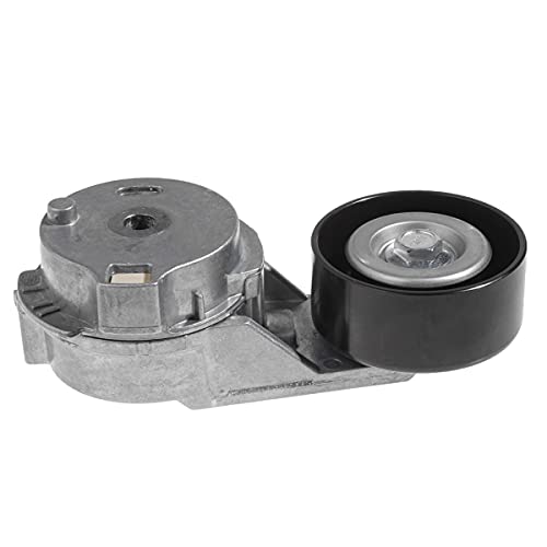 AUQDD 38178 Belt Tensioner w/Pulley Assembly Fit For 04-07 Bu-ick Rainier /04-12 Chevy Colorado /02-09 Trailblazer /04-12 GMC Canyon /02-09 Envoy /06-10 Hummer H3 /03-08 Isuzu Ascender - Image 1