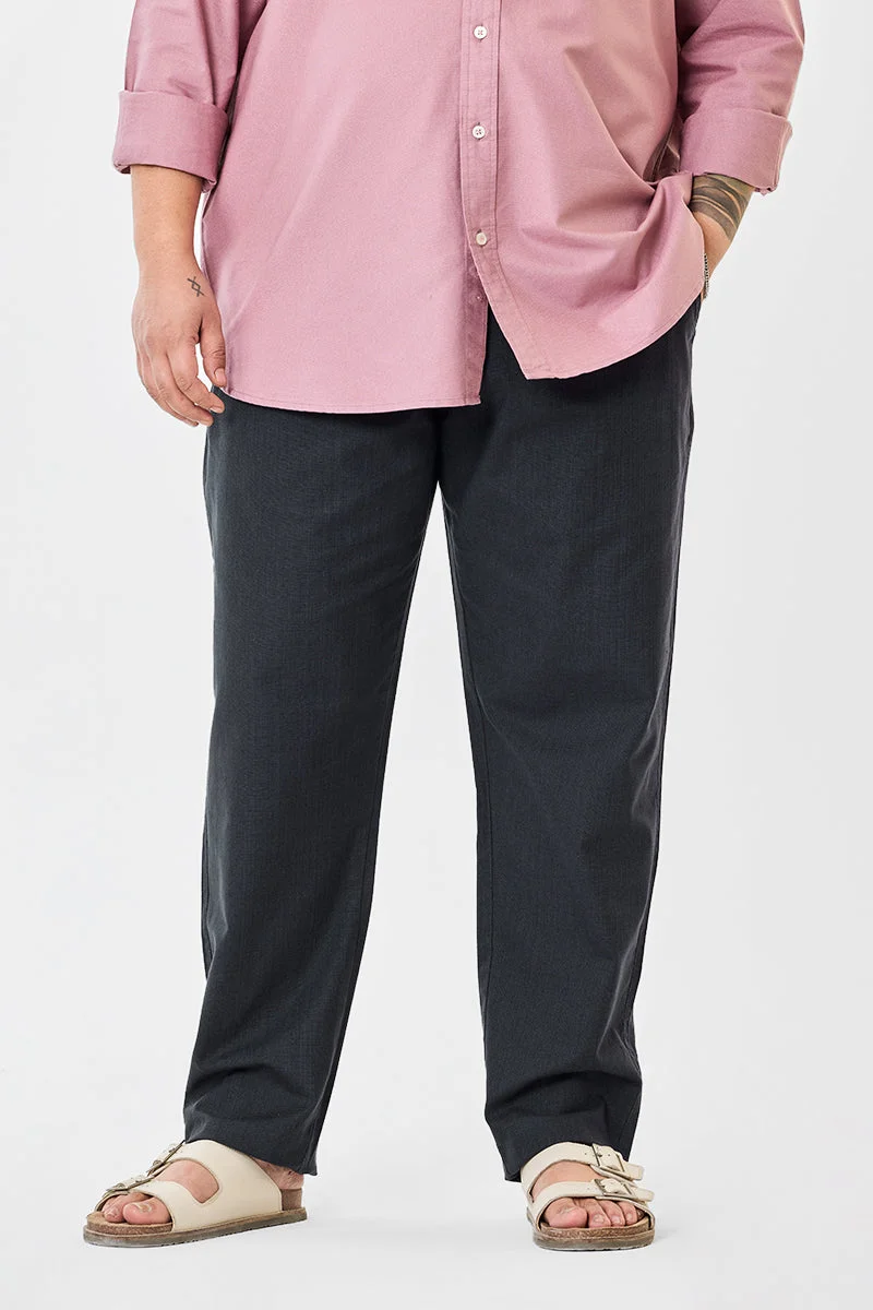 SNITCH 100% Cotton Drawstring Plus Size Trousers