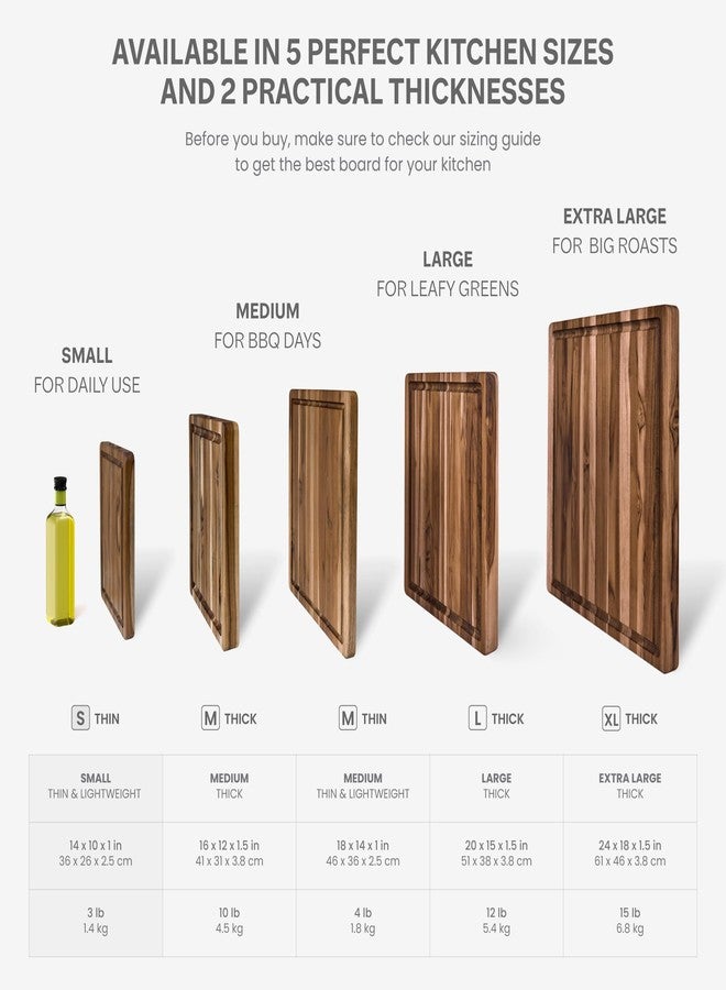 TeakHaus Scandi 14 x 10 Inch Rectangular Edge Grain Reversible Board - Image 3