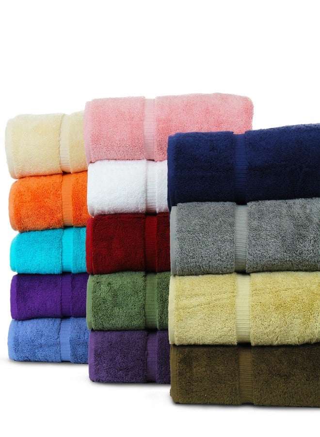 BC BARE COTTON Luxury Hotel & Spa Collection Highly Absorbent, quick dry 100% Turkish Cotton 700 GSM, Eco friendly Towel, For Bathroom, Gymand Kitchen Dobby Border Soft Towel Set (Mix Color, Wash Cloths - Set of 12) - Image 1
