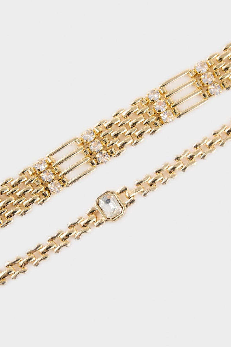 DeFacto Gold Woman Woman 2 Piece Bracelet Set Casual - Image 4