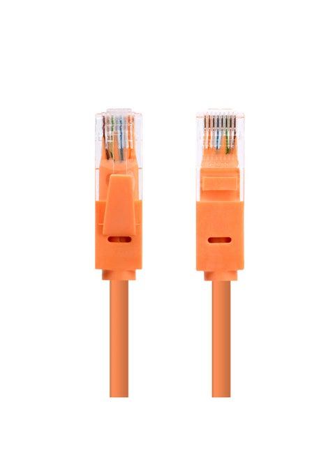 Super Six Kinds Of Network Cable Network Speed Cat6 Home Router Computer Broadband 0.3 Meters -15 Meters Six Kinds Of Jumper-Color:Orange-Line Length:5 M