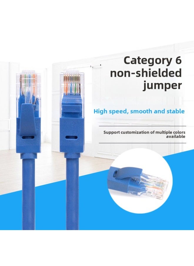 Generic Super Six Kinds Of Network Cable Network Speed Cat6 Home Router Computer Broadband 0.3 Meters -15 Meters Six Kinds Of Jumper-Color:Orange-Line Length:5 M  - Image 2