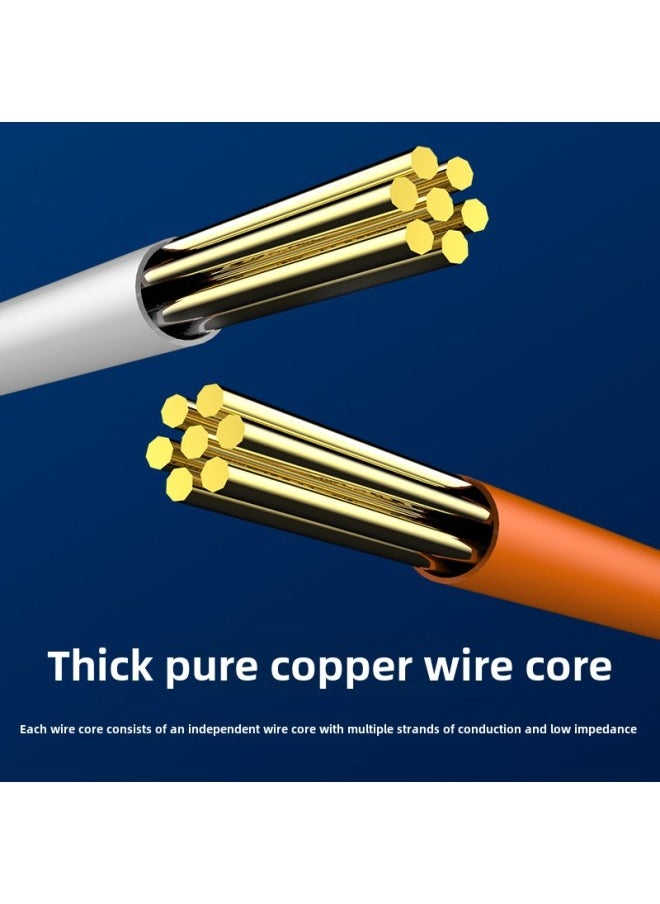 Generic Super Six Kinds Of Network Cable Network Speed Cat6 Home Router Computer Broadband 0.3 Meters -15 Meters Six Kinds Of Jumper-Color:Orange-Line Length:5 M  - Image 4