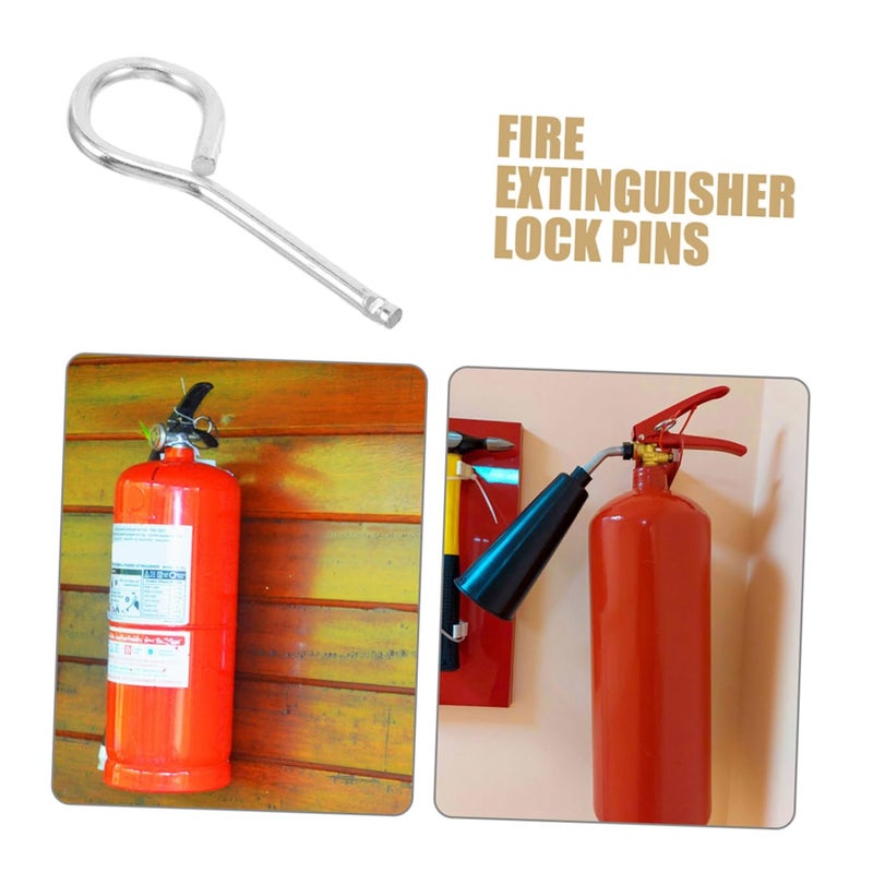 Stainless Steel Fire Extinguisher Pull Pins Silver 2pcs Emergency Lock Pins Accessories - Image 4