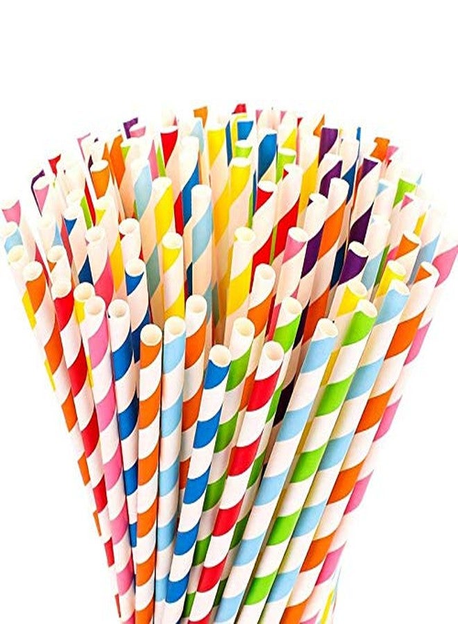 Windup Biodegradable Paper Drinking Straws for Juices Shakes Smoothies Party Supplies Decorations - Ultra Long - Set of 25 Pc - Image 1