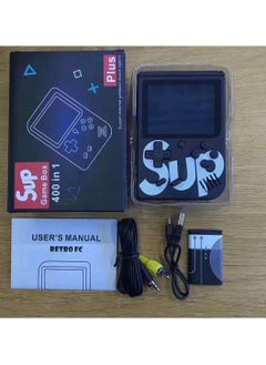 ماركة غير محددة SUP Game Box Plus 400 في 1 نسخة مطورة من الألعاب الرجعية وحدة تحكم محمولة صغيرة هدية محمولة للأطفال الأولاد والبنات 3,4,5,6,7,8,9,10 سنوات أسود  - Image 1