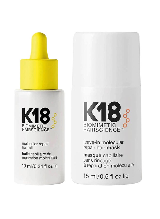 K18 Leave In Mask 15ml + Repair Oil 10ml  - Image 1