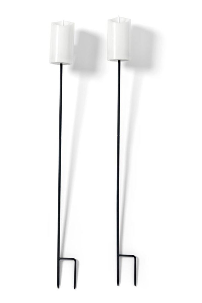 Tchibo 2 LED Real Wax Flames 90 cm, Beige  - Image 2