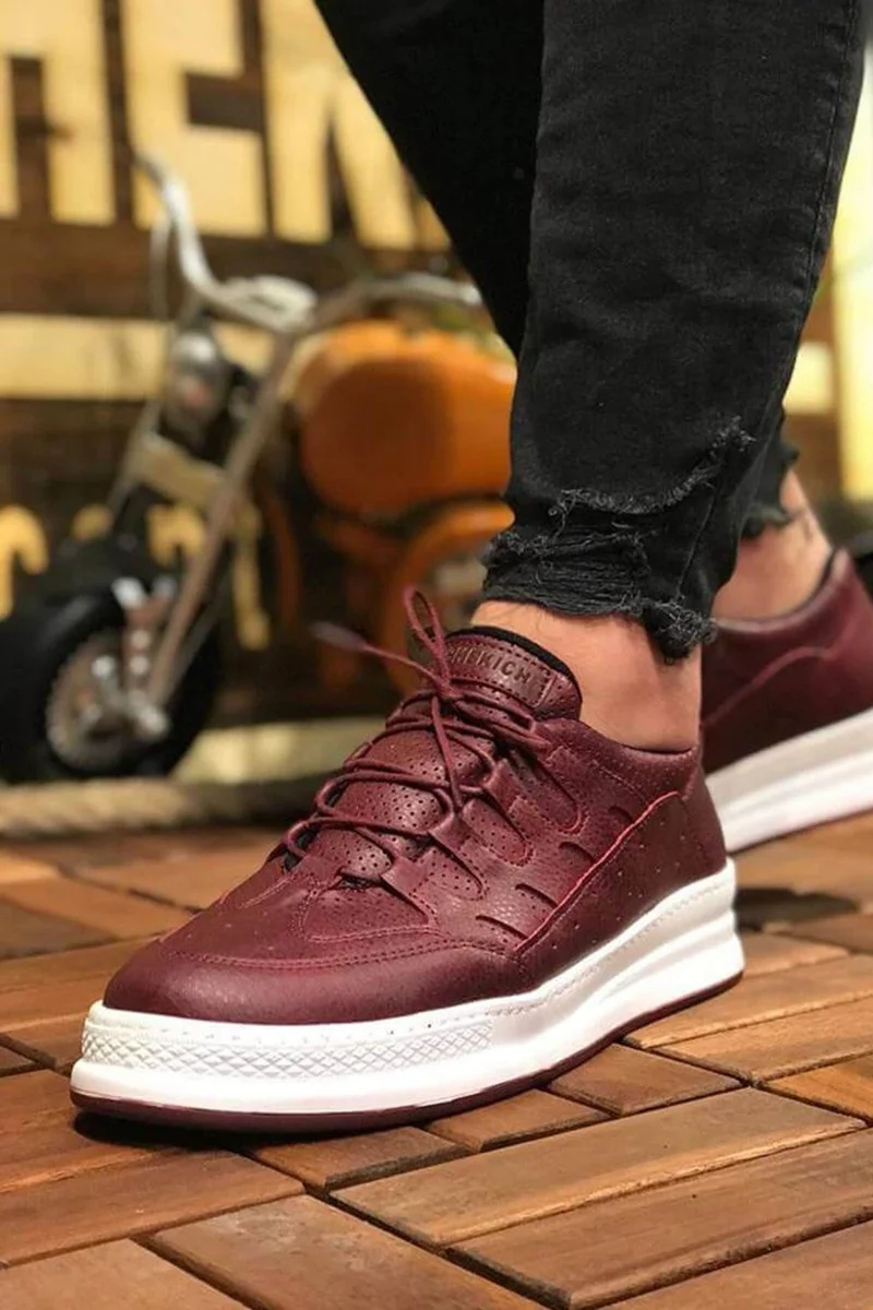 Chekich CH040 Cbt C-Rey Men's Shoes Claret Red