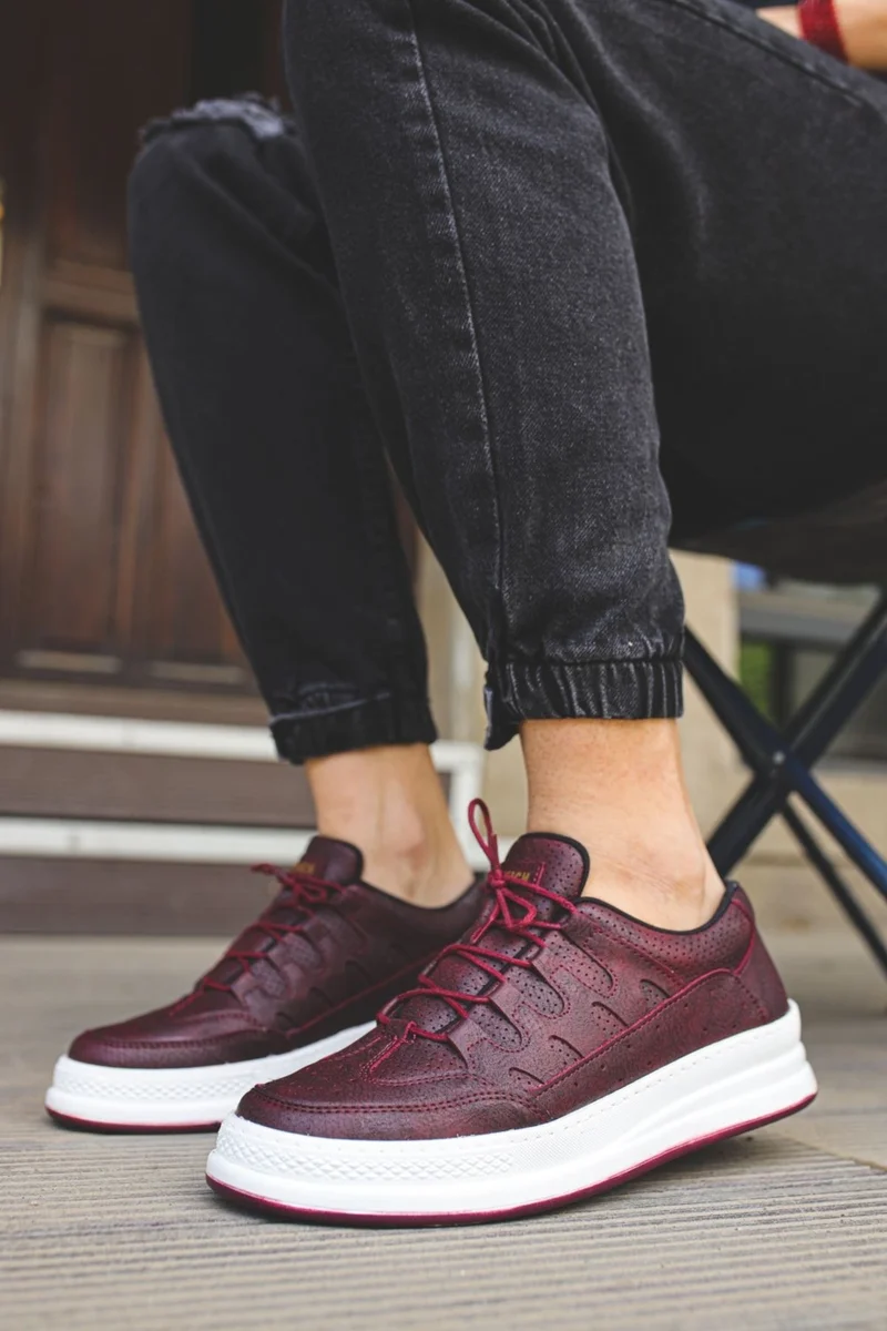 Chekich CH040 Cbt C-Rey Men's Shoes Claret Red