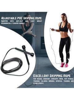 SportQ SportQ Lightweight Jump Rope for Fitness and Exercise - Adjustable Jump Ropes with Plastic Handles - Tangle Free for CrossFit, Gym, Cardio and Endurance Workout  - Image 3